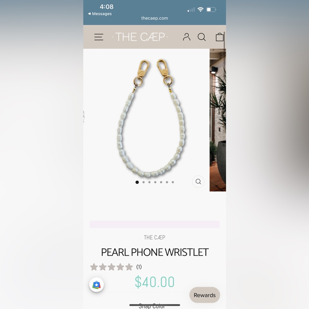 The CAEP Pearl Phone Wristlet